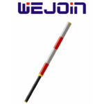 WEJOIN WJRCFBM3 - Brazo Recto Redondo de 3 metros / Fibra de Carbono / Cubierta de Esponja con Franjas Reflejantes / Sistema Abatible