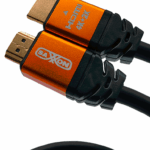 SAXXON SX-05HD-C - Cable HDMI de 0,5 metros de alta velocidad / Versión 2.0 / Resolución 4K / Canal de retorno de audio (ARC) / Video 3D / Blindado para reducir interferencias / Chapado en oro / Alta resistencia y durabilidad.