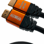 SAXXON SX050HDC - Cable HDMI de 5 metros de alta velocidad / Versión 2.0 / Resolución 4K / Canal de retorno de audio (ARC) / Video 3D / Blindado para reducir interferencias / Chapado en oro / Alta resistencia y durabilidad.