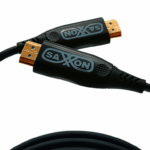 SAXXON SX20HDF047 - Cable HDMI de 20 Metros por Fibra Óptica 4K@60Hz / Fibra 4 hilos + 7 hilos cobre estañado / Compatible con HDMI 2.0 / Alta velocidad 18 Gbps / 3D / HDR / Caja de Aleación de Zinc / Calidad Premium