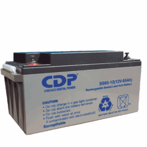 CDP SLB 12-65 - Batería de respaldo de 12v a 65AH / Libre de mantenimiento y fácil instalación / 350 x 167 x 183 mm