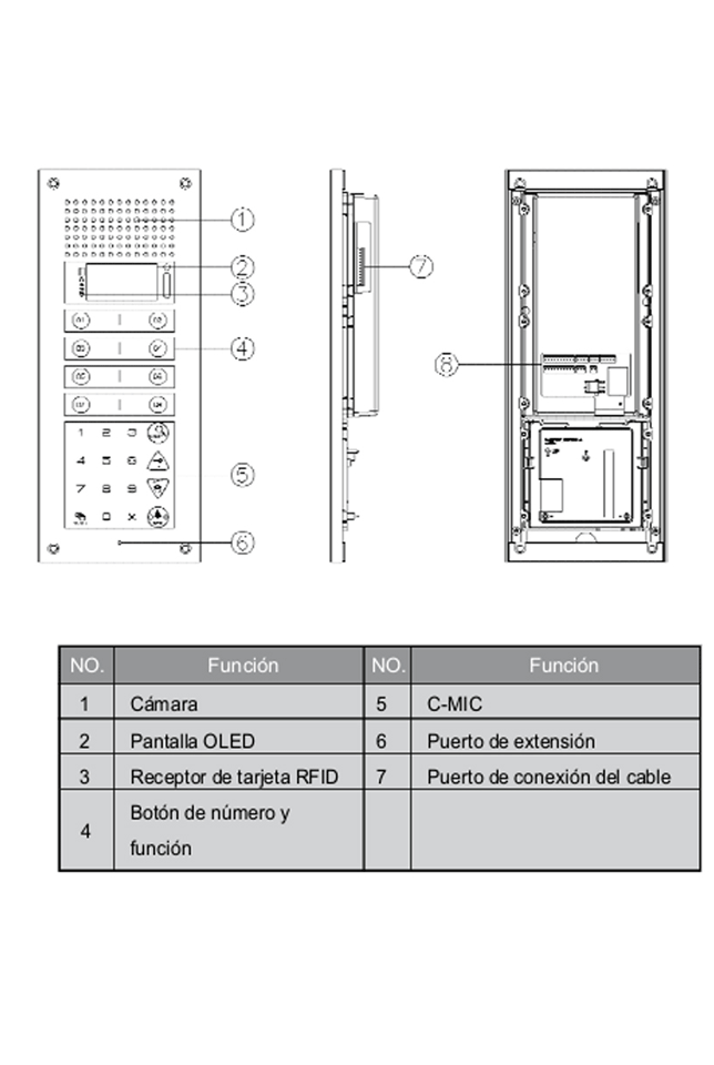 COMMAX CMP4BCT - Frente de calle para solución de videoporteros para apartamentos, soporta hasta 300 monitores de la marca Commax, cuenta con función de apertura de puerta, compatible con estación de guardia/ - Image 5