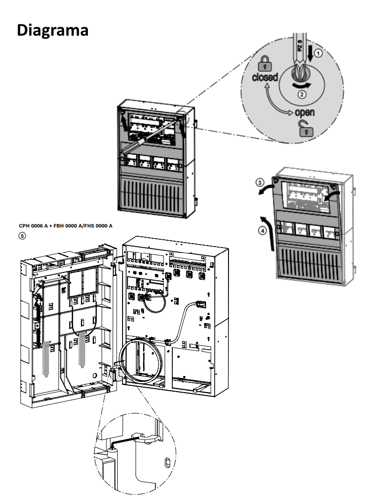 BOSCH F_CPH0006A - Cabina de central modular para seis modulos / Panel FPA5000 - Image 4