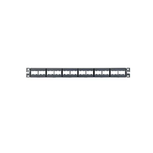 PANDUIT CPP24WBLY Panel de Parcheo Mini-Com, 24 Puertos, 1 UR vacío (sin conectores) Sin Blindaje
