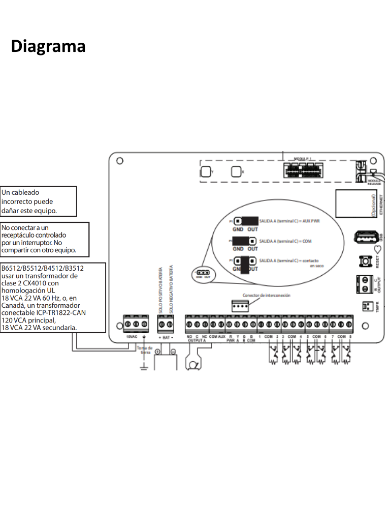 BOSCH I_CX4010 - Transformador de 18 VAC 22VA 60HZ compatible con panel sere b - Image 2
