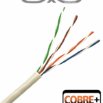 SAXXON OUTP5ECCA305BC - Bobina de Cable UTP Cat5e/ 305 Metros/ CCA/ Color Blanco/ Uso Interior/ Cert ISO9001/ UL 444/ RoSH/ ANSI/ TIA/ EI-568B