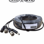 SAXXON WB0150C- Cable de 50 Metros Armado para Video y Energia/ Para Camaras Hasta 8 Megapixeles/ con Conectores BNC y de Energía/ Uso Interior/ Cable de Video 100% Cobre/ 12W/ Soporta: AHD/CVI/TVI/CVBS/