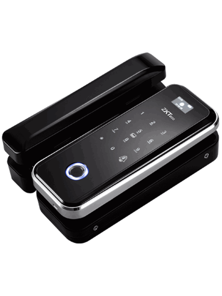 ZK GL300 - Cerradura Biométrica para Puertas de Vidrio, Compatible con Anchos de Puerta de 10 a 12 mm, Capacidad para 100 Usuarios, Control Remoto Incluido, Compatible con Tarjetas Mifare 13.56 MHz - Image 4