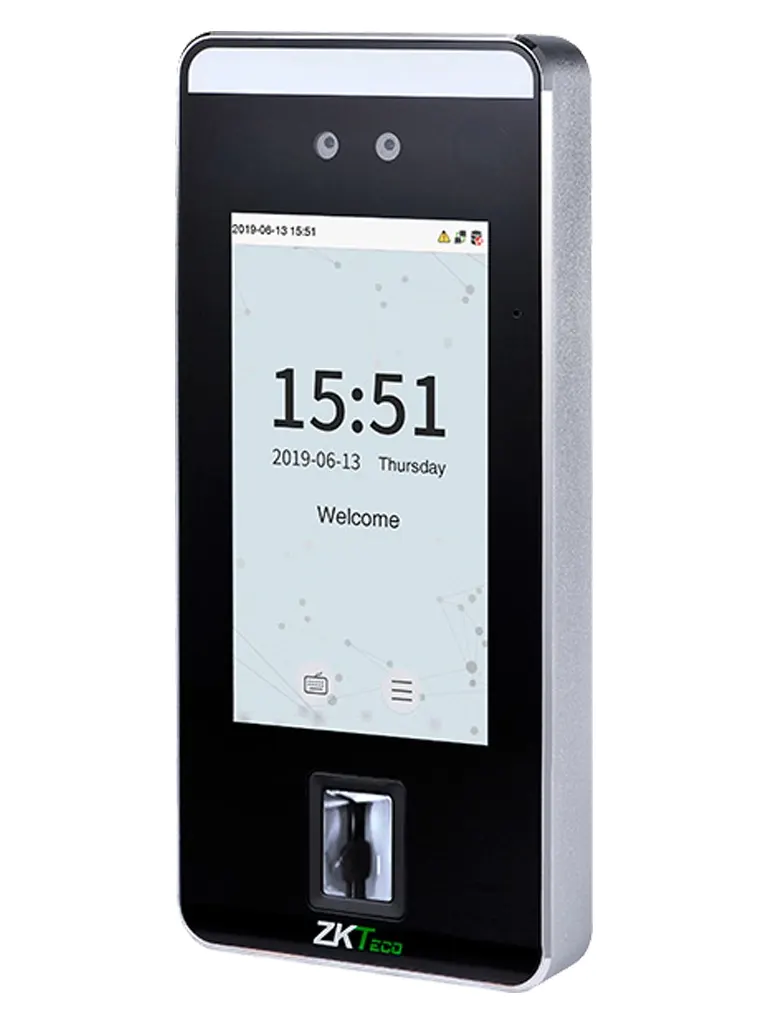 ZKTECO SpeedFaceV5LWIFI - Control de Acceso y Asistencia Visible Light con Autenticación Facial (6000 Rostros), Huella Digital BioID+ (6000), Tarjeta ID 125 KHz, Soporta 200,000 Eventos y Conectividad TCP/IP o WiFi - Image 4