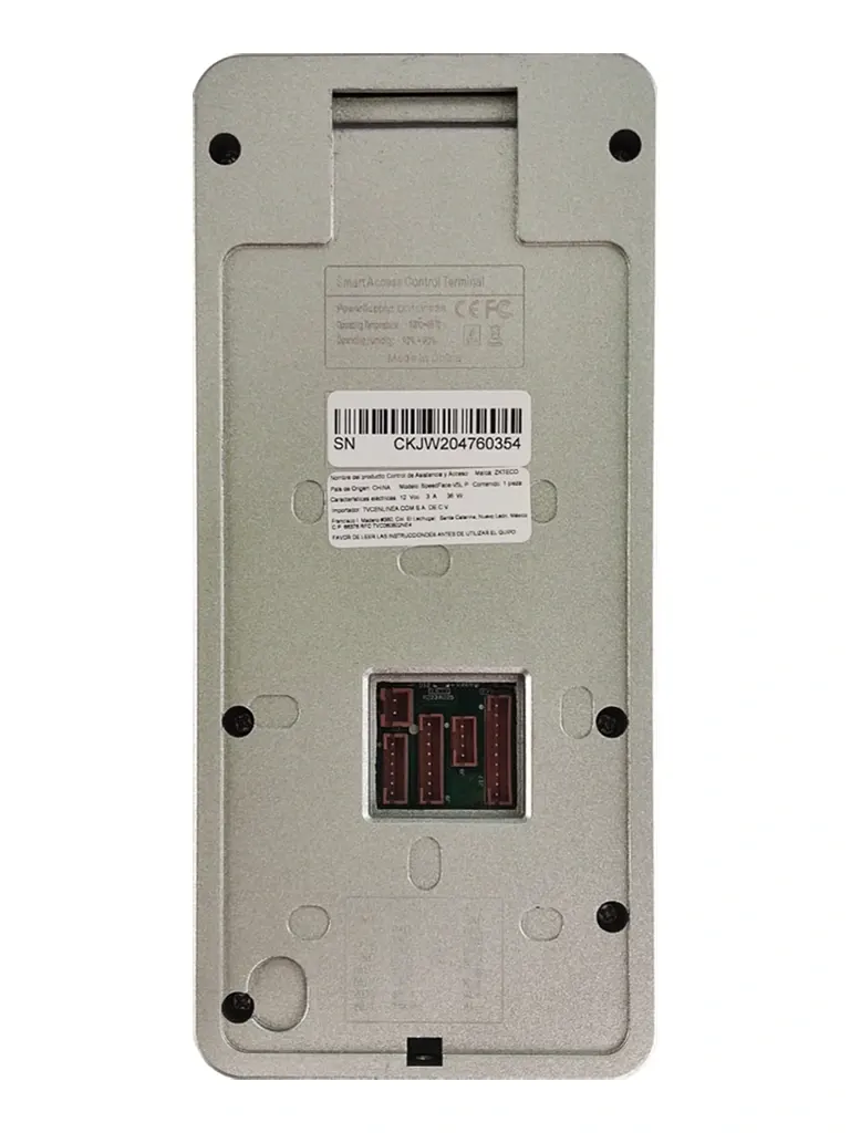 ZKTECO SpeedFaceV5LWIFI - Control de Acceso y Asistencia Visible Light con Autenticación Facial (6000 Rostros), Huella Digital BioID+ (6000), Tarjeta ID 125 KHz, Soporta 200,000 Eventos y Conectividad TCP/IP o WiFi - Image 2