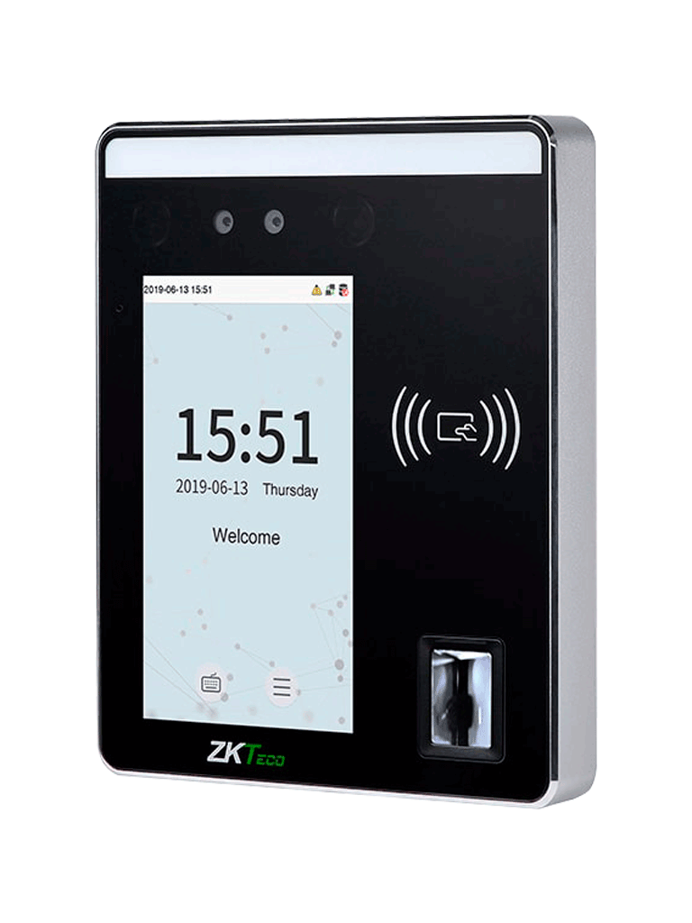 ZKTECO SpeedfaceH5L - Terminal de Control de Acceso y Asistencia/ 6000 Rostros/ 10000 Tarjetas o QR/ 6000 Huellas/ 3000 Palmas/ Pantalla Touch de 5/ Reconocimiento a 2m/ Serie Visible Light/ TCP/IP - Image 3