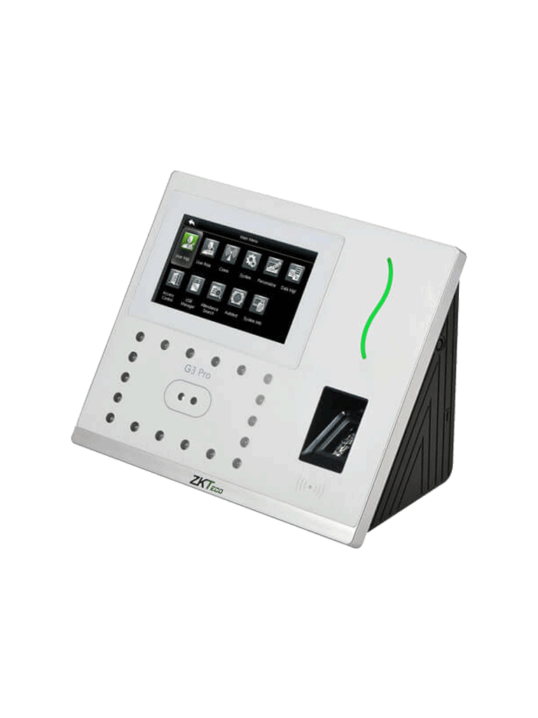 ZKTECO G3PROWIFI - Control de Acceso y Asistencia Facial y Palma / 12000 Rostros / 20000 Huellas BIO ID / 20000 Tarjetas ID / 6000 Palmas / Green Label / WiFi - Image 3