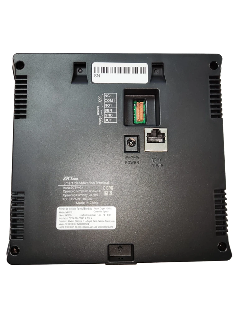 ZKTECO MB10VL - Control de Asistencia y Acceso Básico Visible Light con Autenticación Facial (100 rostros), Huella Digital BioID (500), Registro de 50,000 Eventos, Conexión TCP/IP y SSR (Reporte en Hoja de Cálculo Mediante USB) - Image 4
