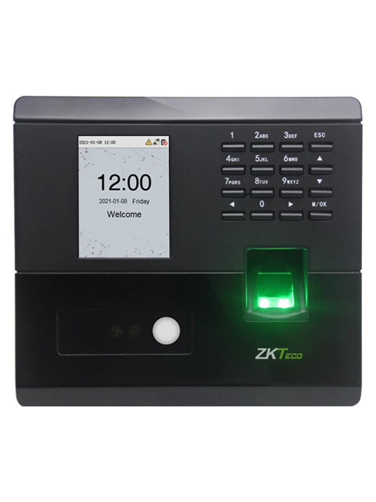 ZKTECO MB10VL - Control de Asistencia y Acceso Básico Visible Light con Autenticación Facial (100 rostros), Huella Digital BioID (500), Registro de 50,000 Eventos, Conexión TCP/IP y SSR (Reporte en Hoja de Cálculo Mediante USB) - Image 3