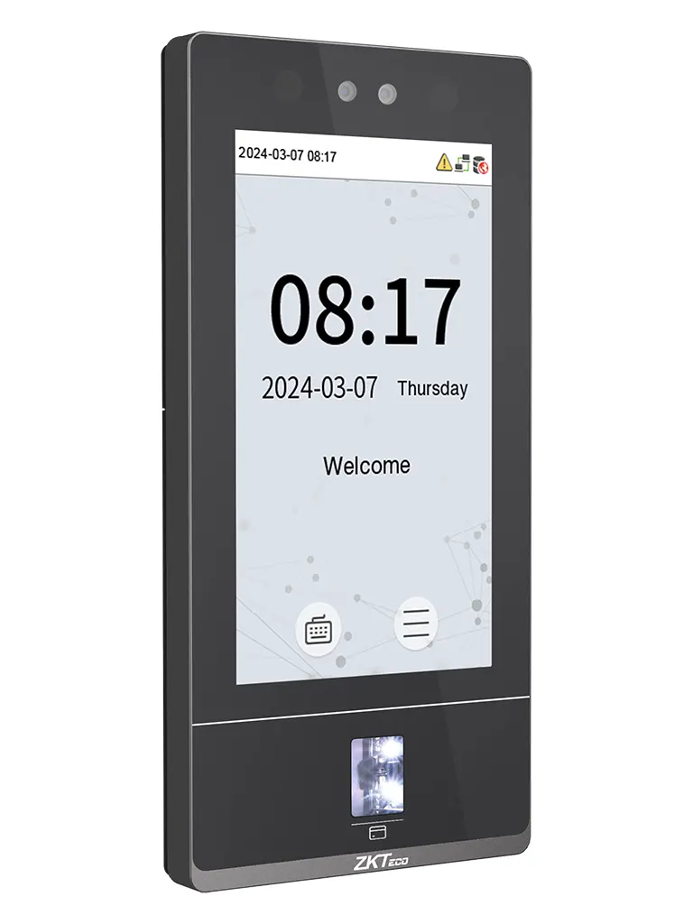 ZKTECO SenseFace 7A - Control de Acceso y Asistencia para Exterior con Pantalla Táctil de 7", 10,000 Rostros, 10,000 Huellas, 50,000 Tarjetas ID de 125 kHz, TCP/IP, IP65 y Videoportero compatible con ZKBio Zlink - Image 4