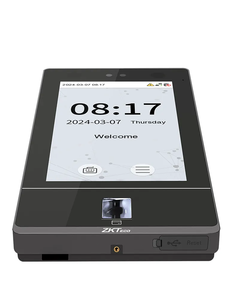 ZKTECO SenseFace 7A - Control de Acceso y Asistencia para Exterior con Pantalla Táctil de 7", 10,000 Rostros, 10,000 Huellas, 50,000 Tarjetas ID de 125 kHz, TCP/IP, IP65 y Videoportero compatible con ZKBio Zlink - Image 5