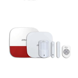 DAHUA PAQUETE RESIDENCIAL - Paquete de intrusión, Incluye: KIT ART-ARC3000H-03-W2 + sirena para exterior inalámbrica (roja), App DMSS, Frecuencia 433 MHz, Tecnología: AirShield