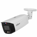 DAHUA DH-IPC-HFW3849T1-AS-PV-V2 - Cámara IP Bullet TiOC 4k/ 8 Megapixeles/Acupick/ WizSense/ 2.8mm/ Iluminador Dual/ 30 Metros de Luz Visible e IR/ Sirena y Estrobo con Luz Roja y Azul/ SMD 4.0/ Micrófono Integrado/ Ranura MicroSD/ PoE