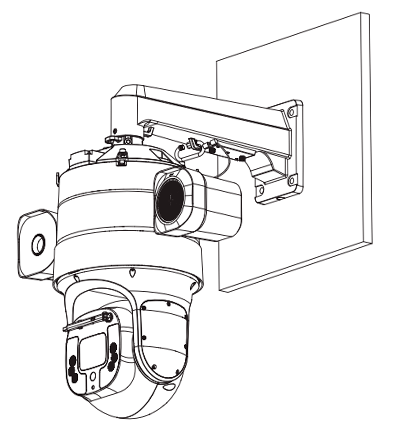 DAHUA DH-PFB7320W-SG Soporte para montaje en pared/ Altamente compatible, se puede utilizar con cámaras PTZ y dispositivos de imágenes térmicas/ Puerto exclusivo para una fácil depuración y mantenimiento - Image 2