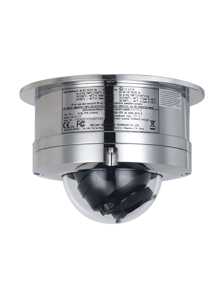 DAHUA IPC-HDEW8841R-Z Cámara IP WizMind domo Antiexplosiva de 8MP/ IR 40 m/ SMART H.264+/H.265+, AI H.264/H.265/ Detección de rostros/ Conteo de personas/ E&S de Alarmas y Audio/Ranura Micro SD máx 256G/ IP68 / IK10/ SMD 3.0 - Image 3