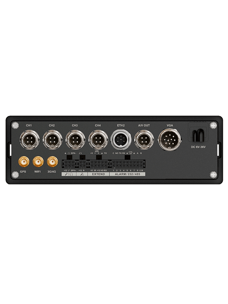 DAHUA DHI-MXVR4104-GFWI - DVR móvil de 4 canales analógicos + 4 IP, Resolución 1080p, Comunicación Ethernet, Wi-Fi y 3G/4G, Incorpora GPS, Principales analíticos: DSM y ADAS, Admite 1 HDD/SSD (2.5") y 1 SD, E&S Alarmas - Image 3