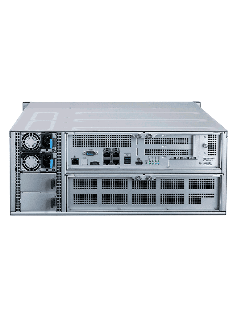DAHUA DHI-EVS5124S Servidor IP de almacenamiento de 24 bahías y 320 canales, ofrece un potente procesador multinúcleo de 64 bits, 800 Mbps, RAID versátil, discos SATA Hot-Swap y fuente redundante 80PLUS Platino 1+1. - Image 2