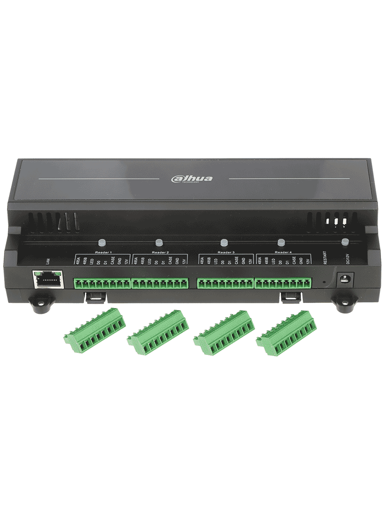 DAHUA ASC2204B-S - Panel de Control de Acceso para 4 Puertas y 4 Lectoras/ TCP/IP/ Comunicación RS-485 y Wiegand/ 100,000 Usuarios, 3,000 Huellas y 500,000 Registros/ Soporta Interlock, Anti-passback, Desbloqueo Remoto/ Funcion WatchDog/ - Image 4