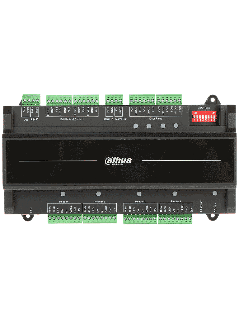 DAHUA ASC2204B-S - Panel de Control de Acceso para 4 Puertas y 4 Lectoras/ TCP/IP/ Comunicación RS-485 y Wiegand/ 100,000 Usuarios, 3,000 Huellas y 500,000 Registros/ Soporta Interlock, Anti-passback, Desbloqueo Remoto/ Funcion WatchDog/ - Image 6