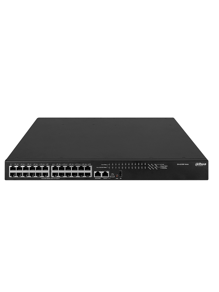 DAHUA DH-AS5500-24MGT4XF-600 - Switch de 24 Puertos PoE Gigabit/ Administrable Capa 3/ 600W Totales/ PoE & Hi-PoE/ - Image 2