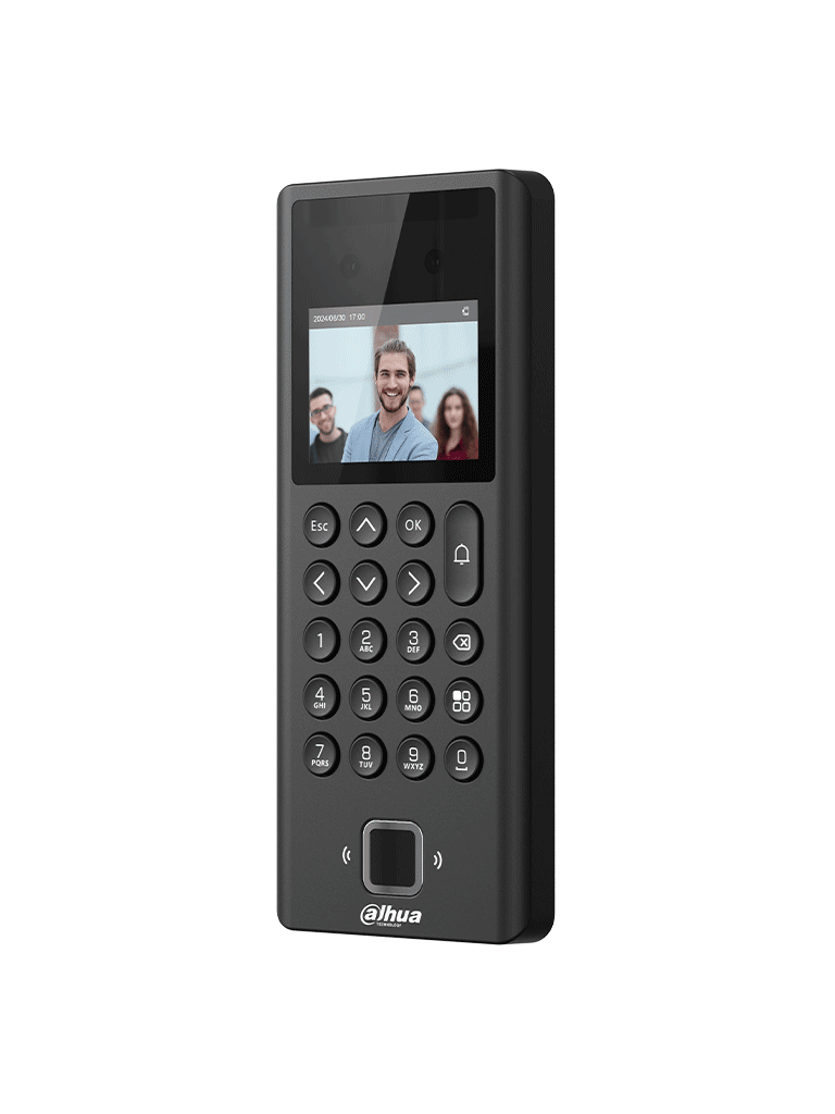 DAHUA ASI3204E - Control de acceso y Asistencia con reconocimiento facial / Pantalla de 2.4" / 1,000 Usuarios / 1,000 Contraseñas / 3,000 tarjetas Mifare / 3,000 Huellas / 50 Administradores / 100,000 Registros / Salida de 12V 1A - Image 2