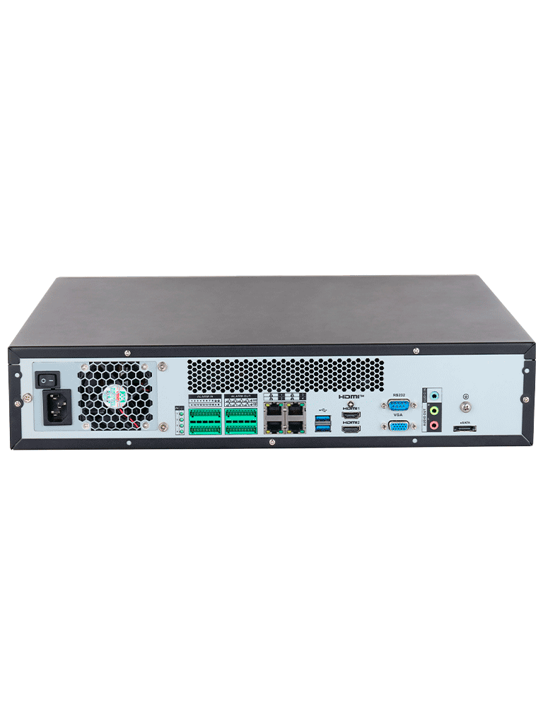 DAHUA DHI-IVSS5108-1I- Servidor de video con IA, maneja 64 canales IP y hasta 64 canales de reconocimiento facial. Incluye 8 bahías de HDD con RAID 0/1/5/6/10/50/60, protección perimetral, y 384 Mbps. - Image 3