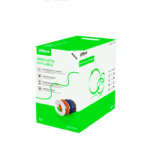 DAHUA PFM922I-5EUN-C -Bobina de cable UTP Cat5e de 305 metros, color blanco, ideal para instalaciones interiores. Conductor de CCA y cubierta de FR-PVC, cumple con la normativa ROHS para una alta calidad y seguridad.