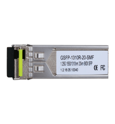 DAHUA GSFP1310R20SMF- MODULO FIBRA OPTICA SFP MONOMODO/ TRASMISION BIDIRECCIONAL/ CONECTOR LC/ HASTA 20KM/TX 1550nm,RX 1310nm - Image 2