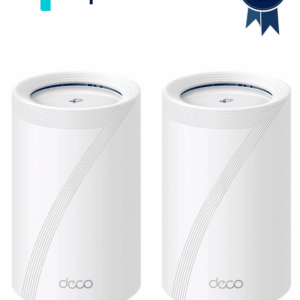 TP-LINK DECO BE65(2-Pack) - Sistema Mesh WiFi 7 , Wi-Fi 7 de Triple Banda de 11Gbps , 4 puertos 2.5Gbps , Multi-Link Operation (MLO) , Canales de 320Mhz , Banda de 6Ghz , Protección con  HomeShield, Conecta más de 200 dispositivos.