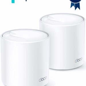 TP-LINK Deco X20(2-pack) - Sistema Wi-Fi 6 Mesh AX1800 , velocidad de hasta 1,800 Mbps, 1,201 Mbps en 5 GHz y 574 Mbps en 2.4 GHz , OFDMA y MU-MIMO , Red unificada , TP-Link HomeCare.