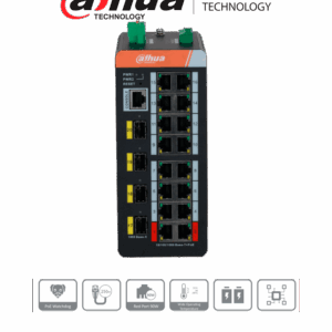 DAHUA DH-IS4420-16GT-240 Switch industrial administrado gigabit / 20 puertos/ 16 puertos PoE (administrado)/ PoE wathcdog/ Switching 56 Gbps
