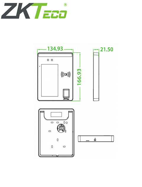 ZKTECO SpeedFaceH5 Android- Control de Acceso y Asistencia Multibiometrico / 10000 Usuarios / 6000 Rostros /10000 Huellas / 10000 Tarjetas / con Pantalla Touch de 5" / Serie Visible Light / - Image 5