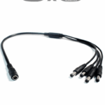 SAXXON PSUWB07 - Divisor de Energía para 4 Cámaras/ 1 Conector Hembra + 4 Conectores Macho/ 2.1 mm/