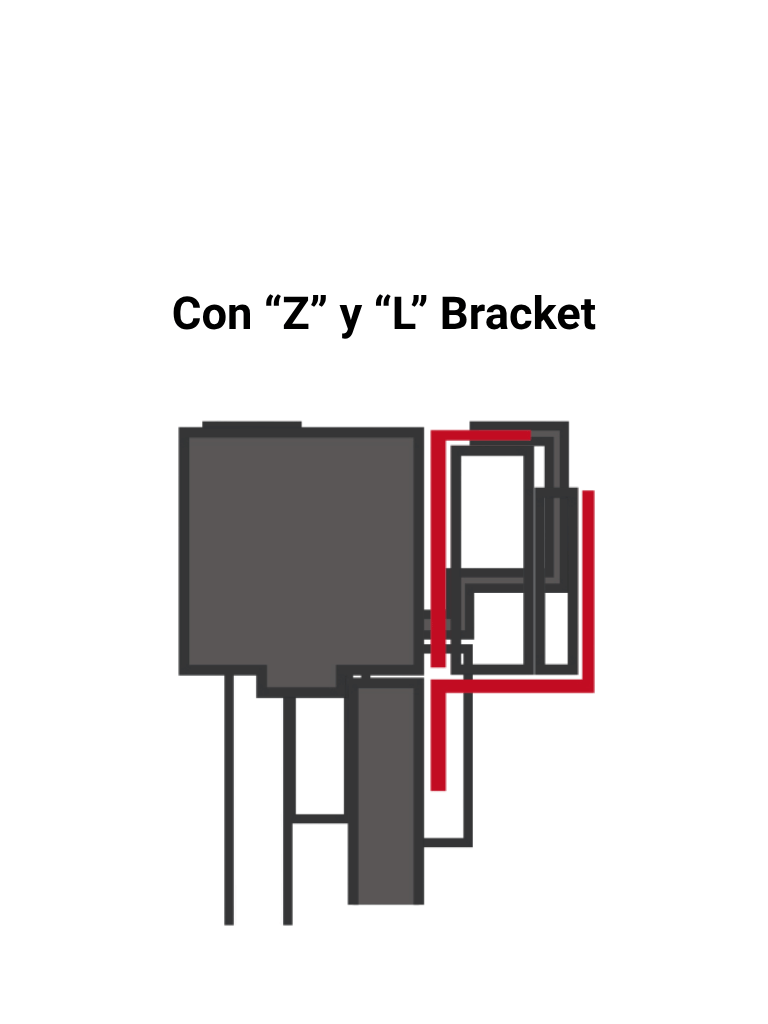 Seco-Larm E941S600/ZQ - Soporte en "Z" y en "L" para cerraduras electromagnéticas de la serie 600 lb/ 280 kg (interior) - Image 3