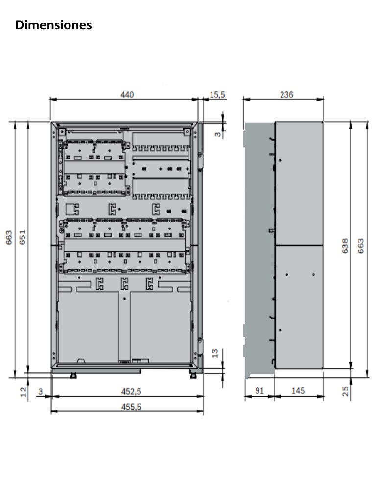 BOSCH F_FBH0000A - Bastidor de montaje grande / Compatible con CARCASAS CPH 0006 a MPH 0010 a y EPH 0012 a / Con barra de c - Image 2