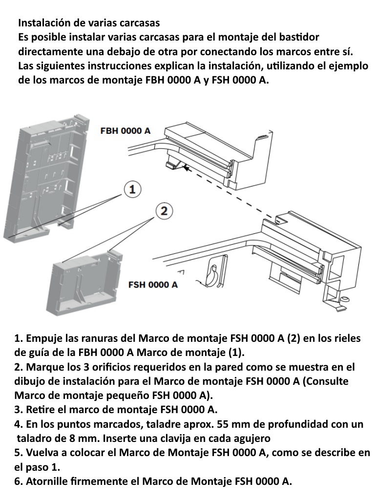 BOSCH F_FBH0000A - Bastidor de montaje grande / Compatible con CARCASAS CPH 0006 a MPH 0010 a y EPH 0012 a / Con barra de c - Image 4