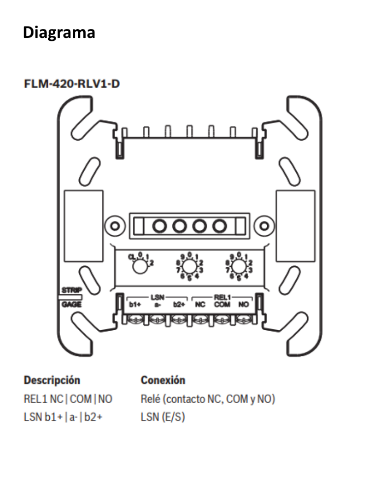 BOSCH F_FLM420RLV1D - Modulo de interconexion de rele de baja TENSIO - Image 3