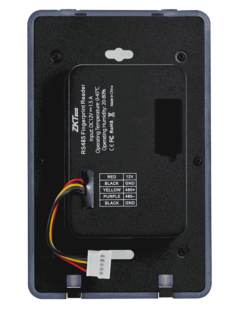 ZKTECO FR1500SHID - Lector Esclavo De Huella SILK ID Tarjetas HID 125 Khz, IP65, RS485 y Led Indicador De Estado (No Incluye Fuente) - Image 4
