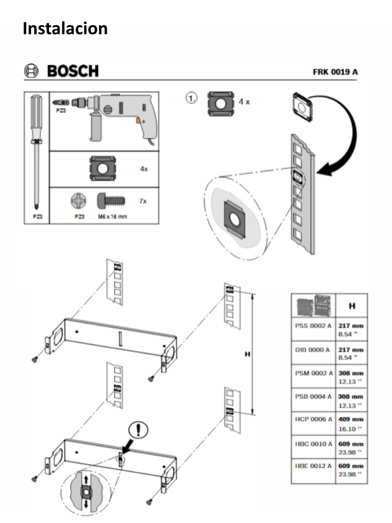 BOSCH F_KIT DE INSTALACION EN RACK DE 19 PULGADAS - Image 4