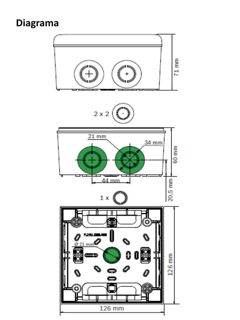 BOSCH F_FLM420RHVD - Modulo de dos reles de alta tension / Compatible panel 5000 - Image 2