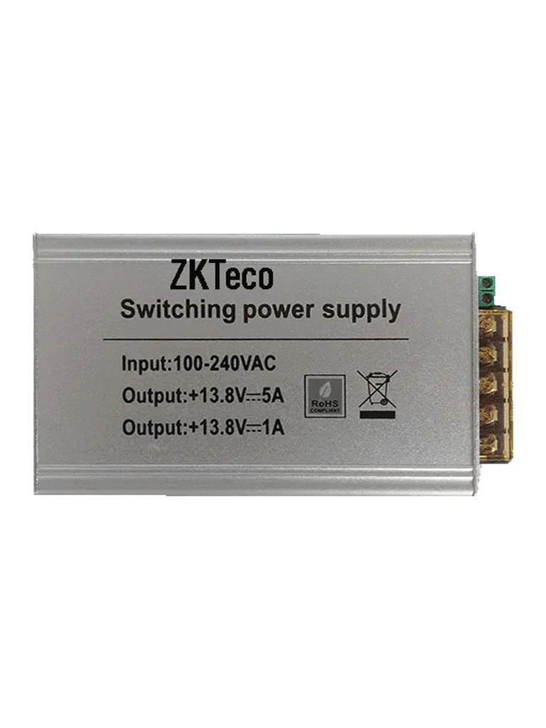 ZKTECO TPM005B - Fuente de Poder para Gabinete ZKTECO GABMET ZKT065003 / 110V de Entrada / 12V de Salida / Compatible con Paneles InBio - Image 2