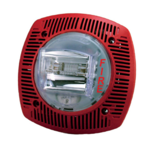 BOSCH F_ GSSPK24WLPR - Altavoz ESTROBO de montaje en pared color rojo certificacion UL