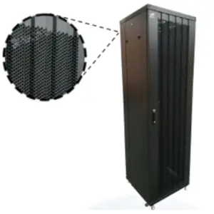 SBE TECH SBE-GNL42URV6001.2PC - Gabinete de Piso / 42 UR / Puerta de perforada/ Medidas: 2050x600x1200 mm