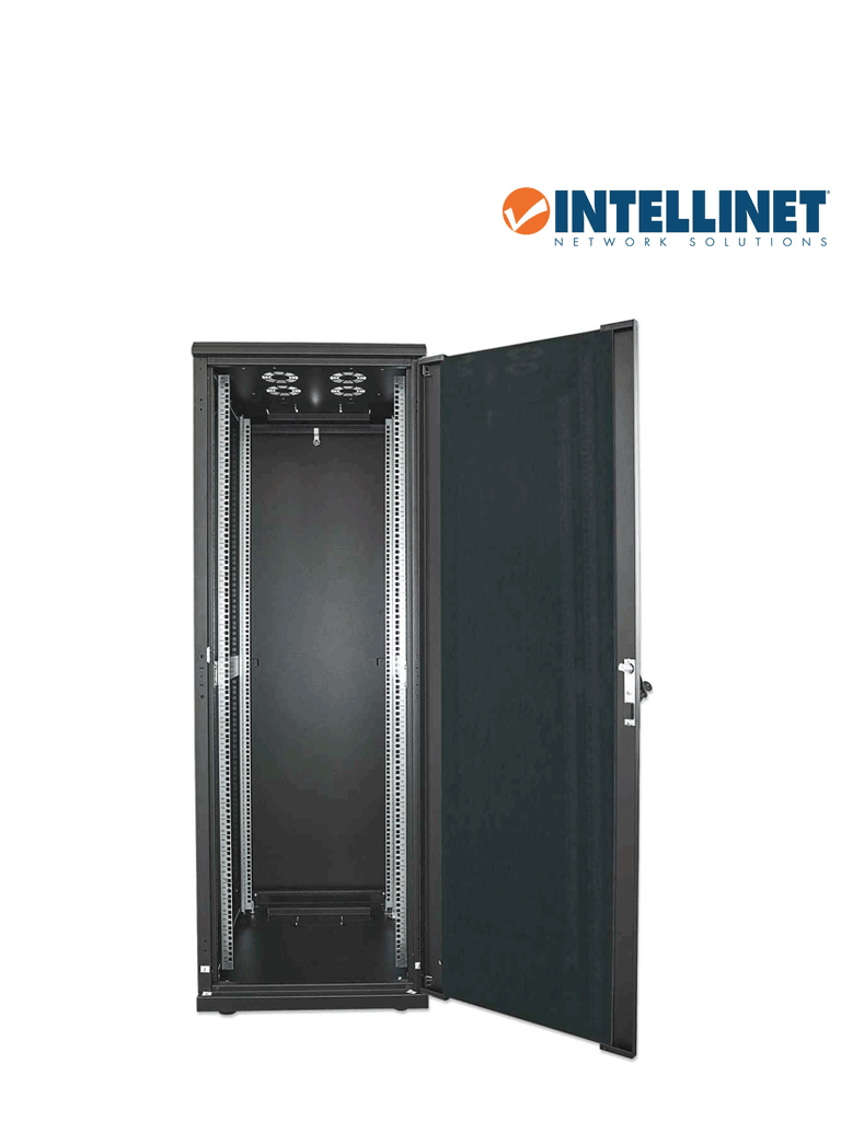 INTELLINET 713085 GABINETE 19" RACK / CERRADO / 22UR / PUERTA CRISTAL / 600*800 FLATPACK / Sobre pedido - Image 3