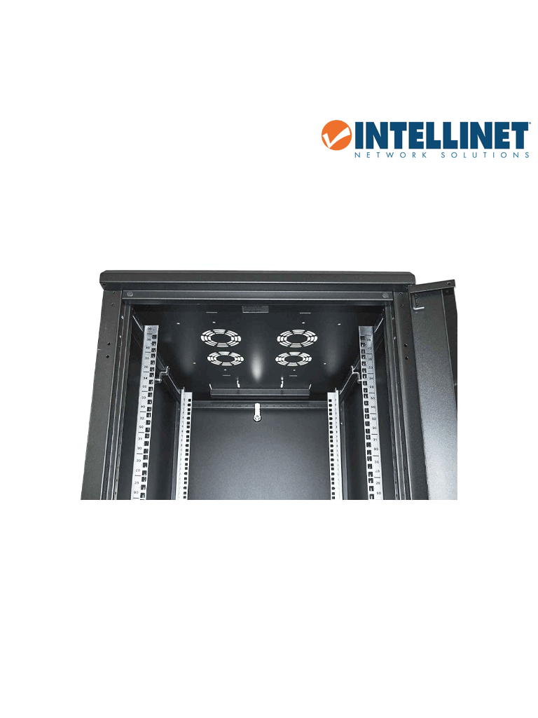 INTELLINET 713085 GABINETE 19" RACK / CERRADO / 22UR / PUERTA CRISTAL / 600*800 FLATPACK / Sobre pedido - Image 4